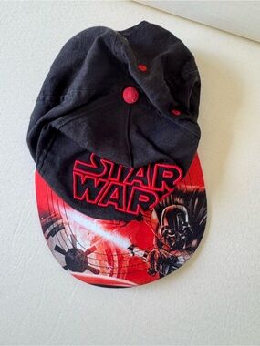 Star Wars Black and Red Logo Cap with Graphic Brim